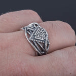 Valknut Silver Ring nz