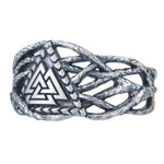 Valknut Silver Ring nz