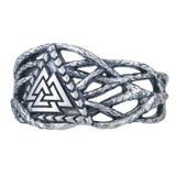 Valknut Silver Ring nz