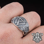 Valknut silver warrior ring nz