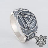 Valknut silver warrior ring nz