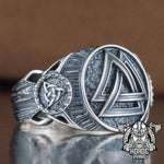 Valknut silver warrior ring nz