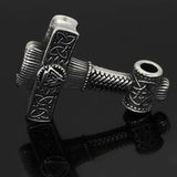 Valknut steel hammer pendant nz