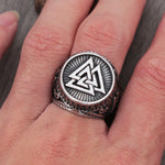 Valknut symbol Ring nz