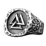 Valknut triangle Ring 7 (54.4 mm) nz
