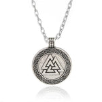 Valknut Viking Necklace Silver chain nz