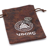 Valknut Viking ring steel 9 (59.5 mm) nz