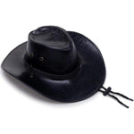 Vegan leather cowboy hat Black nz