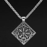 Vegvisir Compass Pendant Stainless Steel nz
