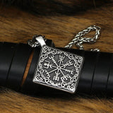 Vegvisir Compass Pendant Stainless Steel nz