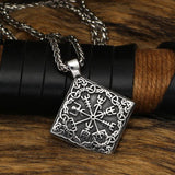 Vegvisir Compass Pendant Stainless Steel nz