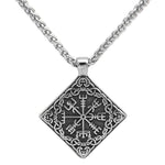 Vegvisir Compass Pendant Stainless Steel nz