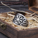 Vegvisir Scandinavian ring Silver / 7 (54.4 mm) nz
