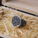 Vegvisir Signet Ring Stainless Steel nz