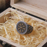 Vegvisir Signet Ring Stainless Steel nz