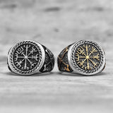 Vegvisir Signet Ring Stainless Steel nz