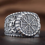 Vegvisir silver ring 5 (49.32 mm) nz
