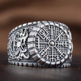 Vegvisir silver ring 5 (49.32 mm) nz