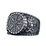 Vegvisir silver ring 5 (49.32 mm) nz