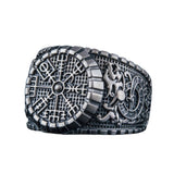 Vegvisir silver ring 5 (49.32 mm) nz