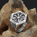 Vegvisir symbol Signet Ring nz