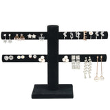 Velvet earring holder Black nz