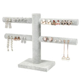 Velvet earring holder Grey nz