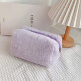 Velvet toiletry bag Purple nz