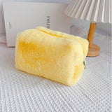 Velvet toiletry bag Yellow nz