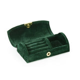 Velvet Travel Jewellery Case Green nz