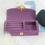 Velvet Travel Jewellery Case Purple nz