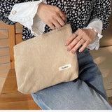 Velvet travel toiletry bag Beige nz