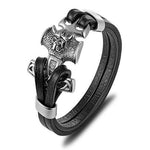 Viking Anchor Bracelet Silver nz