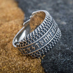 Viking armour silver ring nz