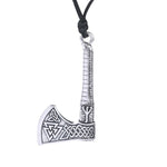 Viking Axe Necklace Silver nz