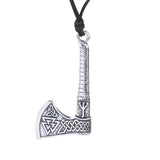 Viking Axe Necklace Silver nz