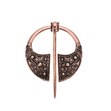 Viking Brooch Antique red copper nz