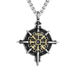 Viking compass pendant nz