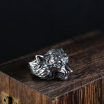 Viking culture wolf ring nz