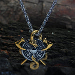 Viking Dragon Pendant Steel nz