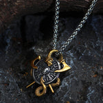 Viking Dragon Pendant Steel nz
