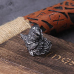 Viking Ravens Ring Stainless Steel 7 (54.4 mm) nz