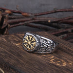 Viking ring stainless steel 7 (54.4 mm) / Golden nz