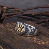 Viking ring stainless steel 7 (54.4 mm) / Golden nz