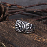 Viking ring stainless steel 7 (54.4 mm) / Silver nz