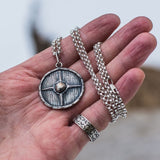 Viking shield pendant nz