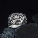 Viking ship ring 5 (49.32 mm) nz