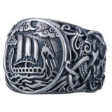 Viking ship ring 5 (49.32 mm) nz