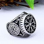 Viking Vegvisir Ring Stainless Steel nz