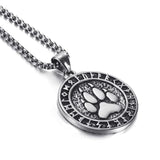 Viking wolf paw necklace nz